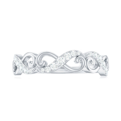 Certified Diamond Infinity Band Ring