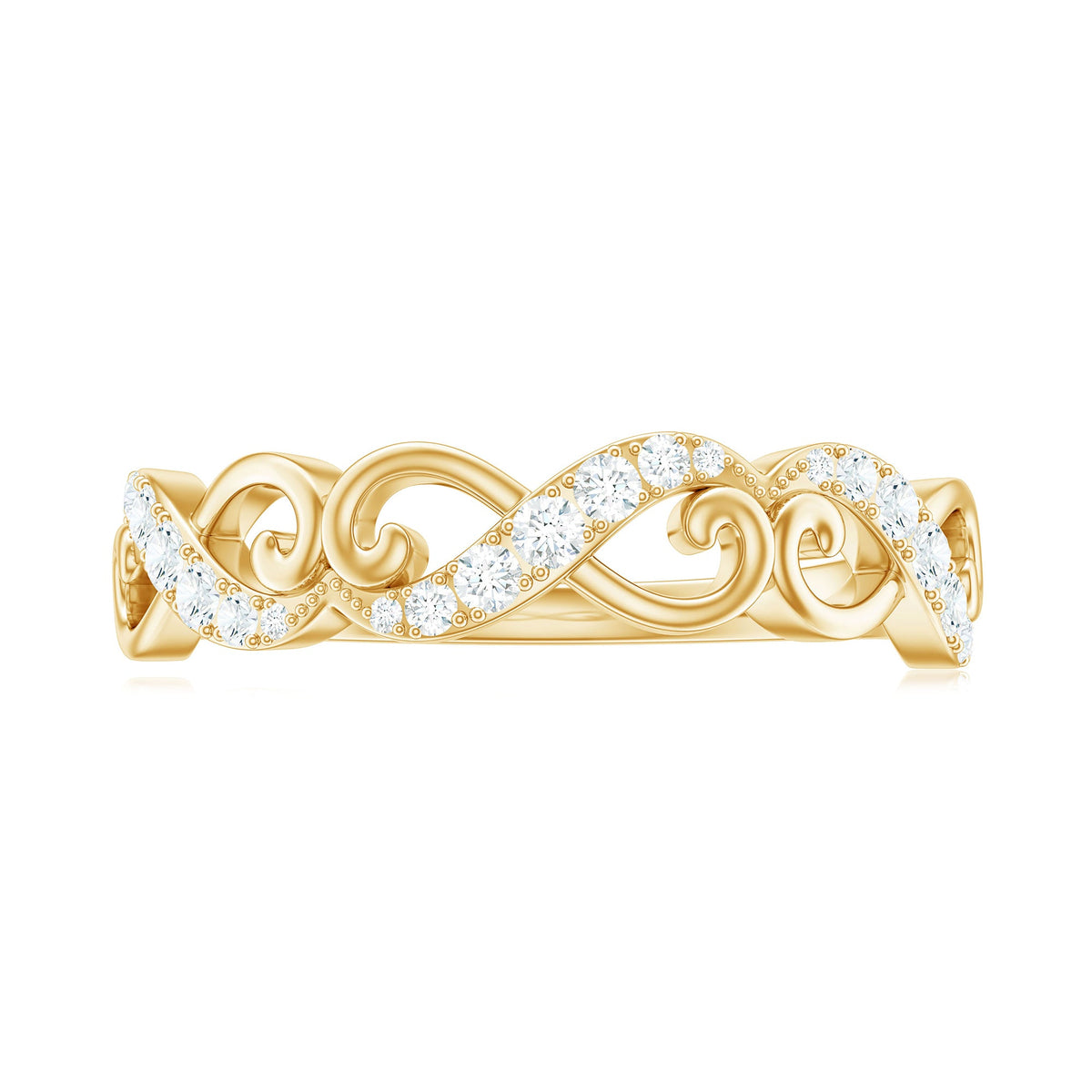 Certified Diamond Infinity Band Ring