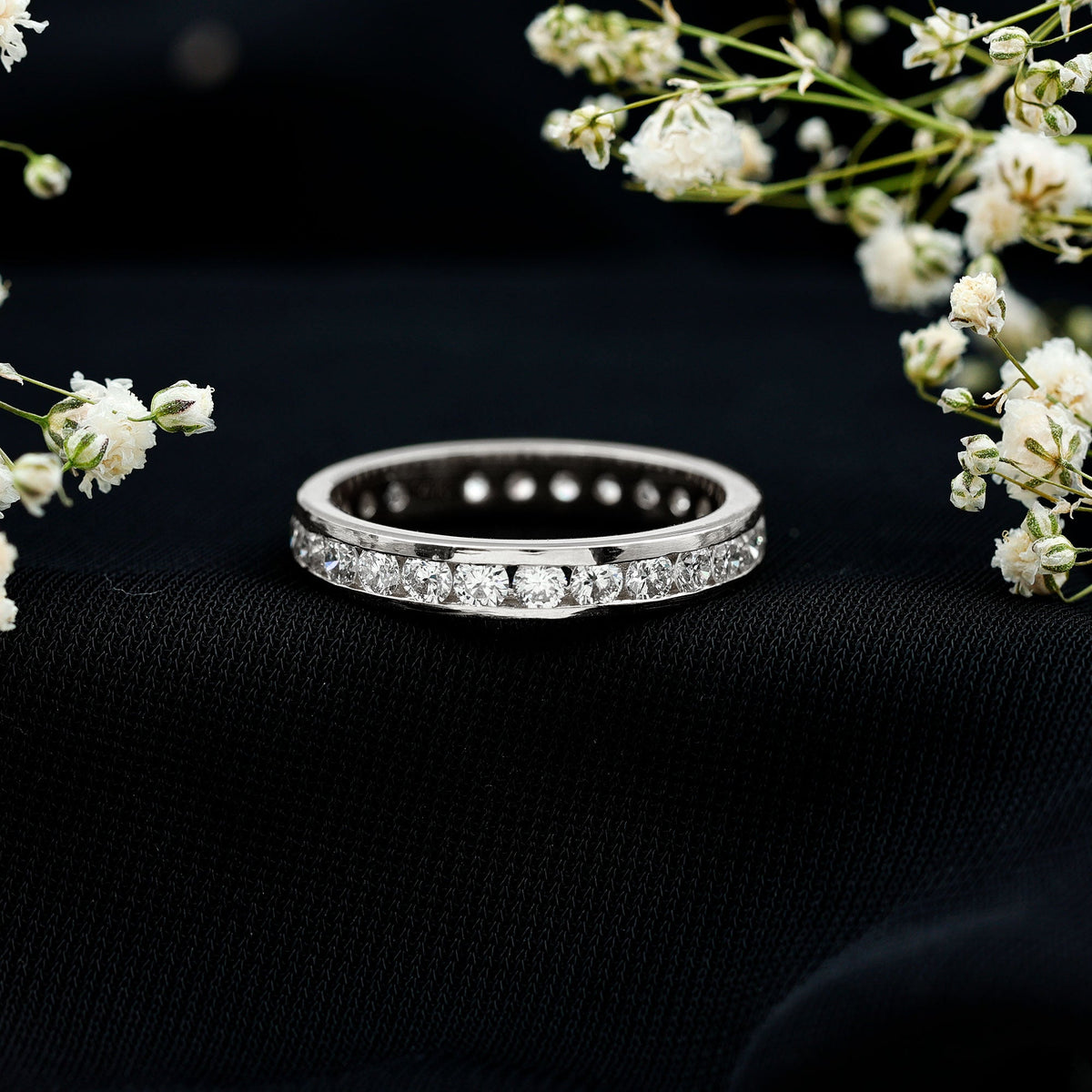 Certified Lab Grown Diamond Eternity Ring in Channel Set