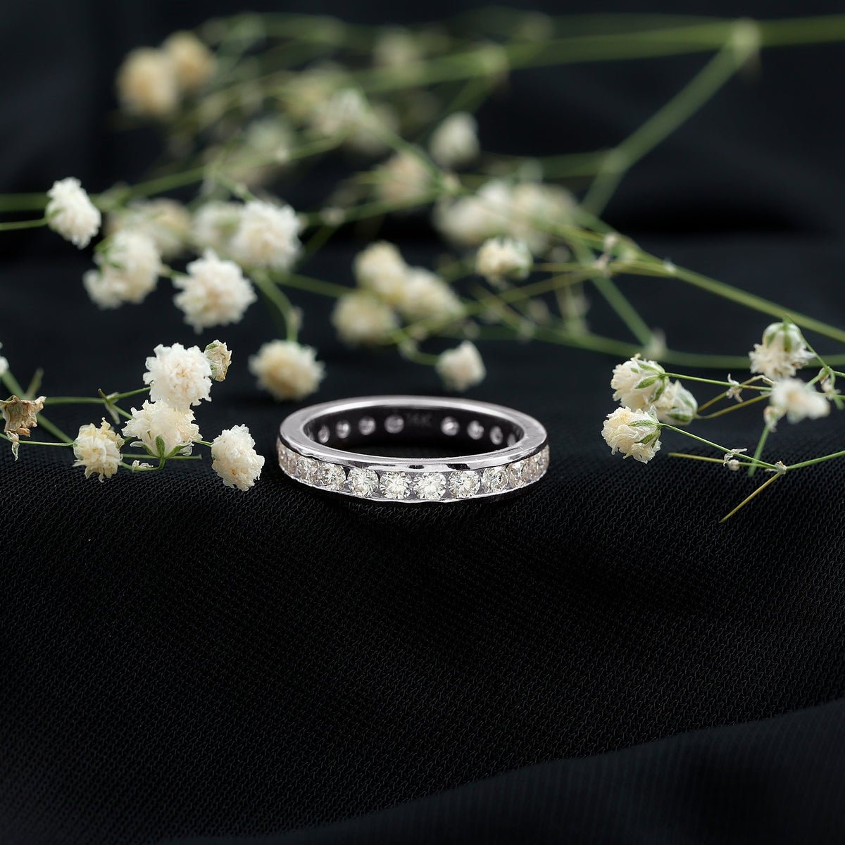 Certified Lab Grown Diamond Eternity Ring in Channel Set
