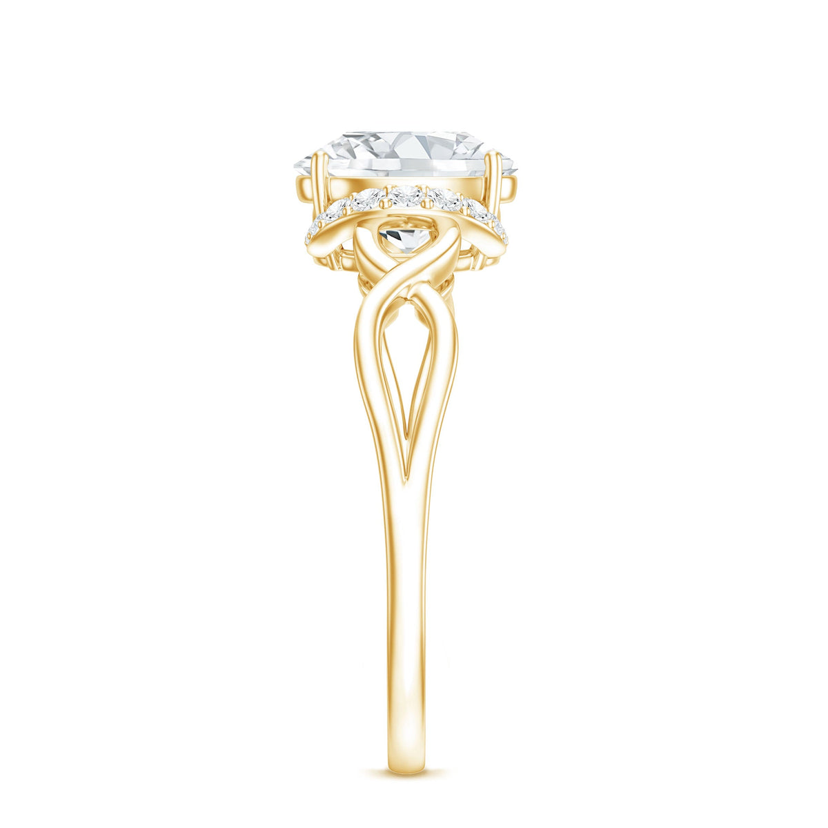Lab Grown Diamond 1.2 Carat Oval Engagement Ring For Women