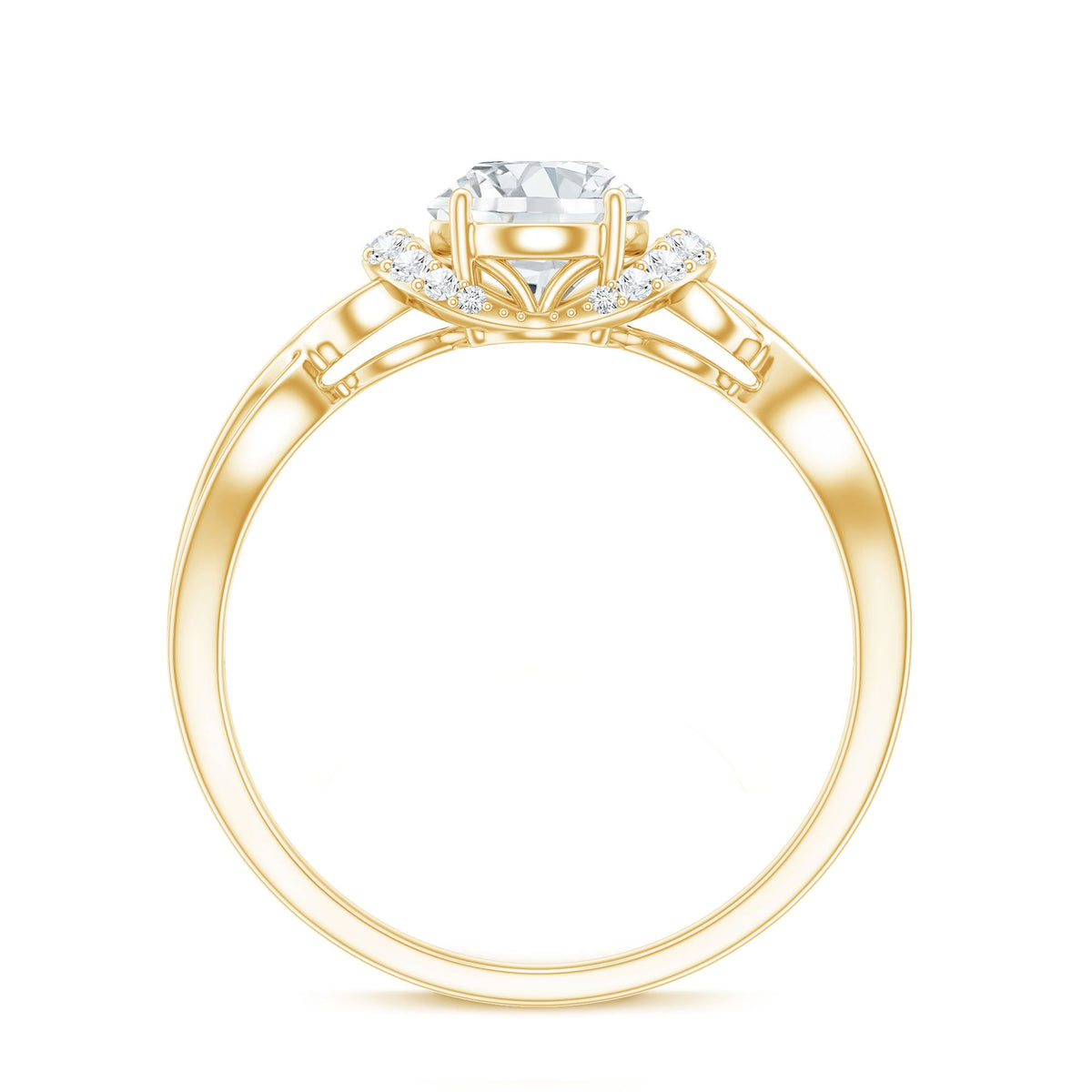 Lab Grown Diamond 1.2 Carat Oval Engagement Ring For Women