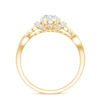 Lab Grown Diamond 1.2 Carat Oval Engagement Ring For Women
