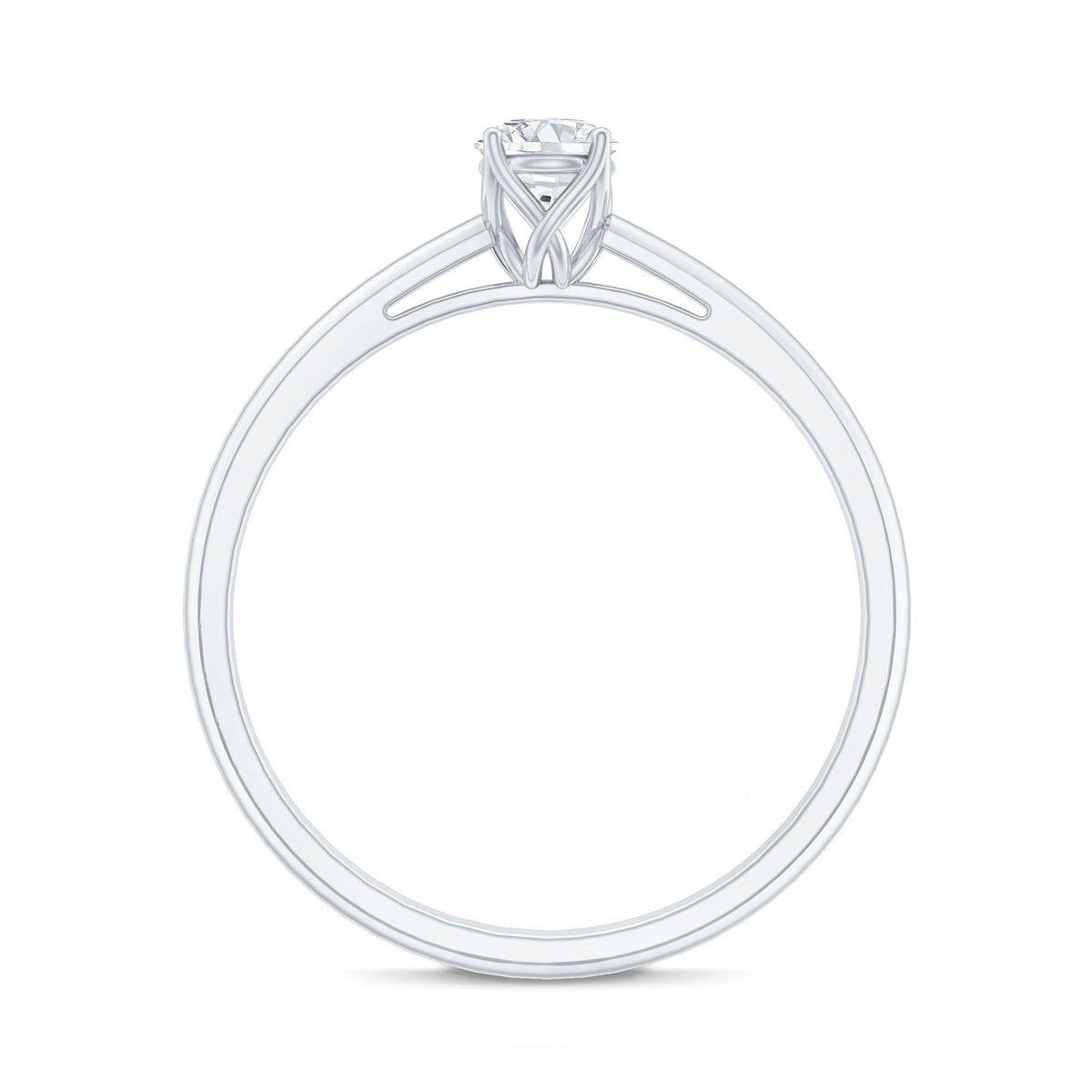 Lab Grown Diamond Solitaire Promise Ring For Women