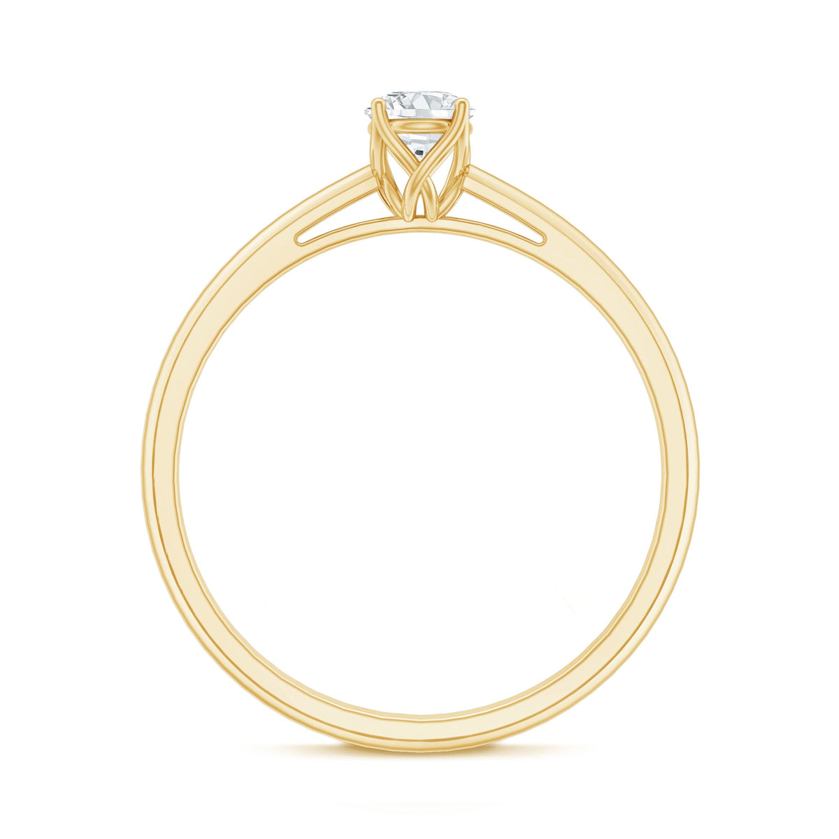Lab Grown Diamond Solitaire Promise Ring For Women