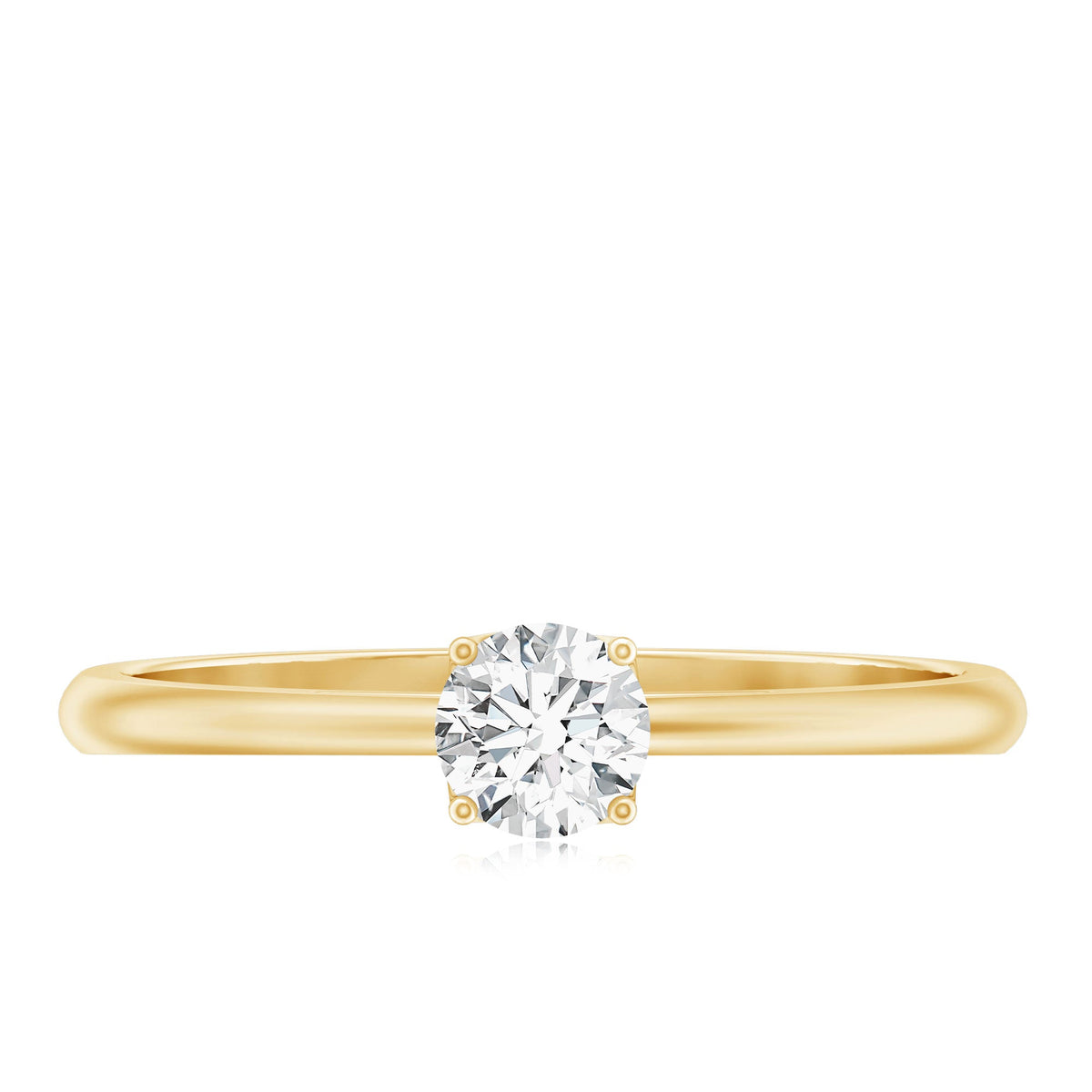 Lab Grown Diamond Solitaire Promise Ring For Women