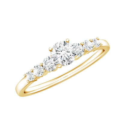 Certified Lab Grown Diamond Classic Solitaire Engagement Ring