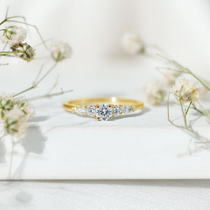 Certified Lab Grown Diamond Classic Solitaire Engagement Ring