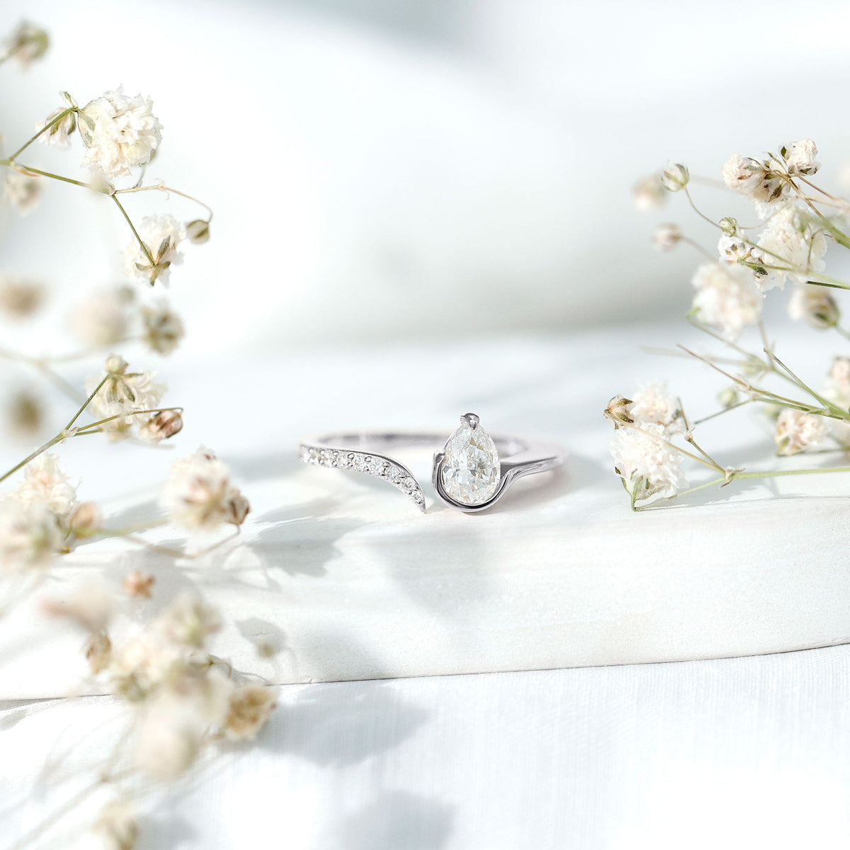 Certified Lab Grown Diamond Designer Promise Ring
