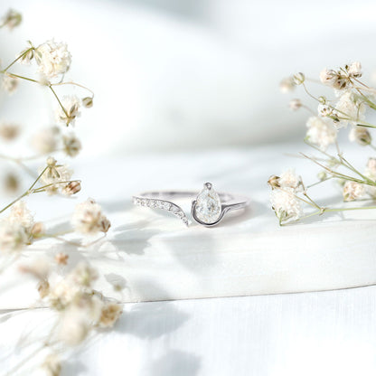 Certified Lab Grown Diamond Designer Promise Ring
