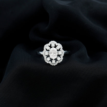 Certified Lab Grown Diamond Statement Engagement Ring