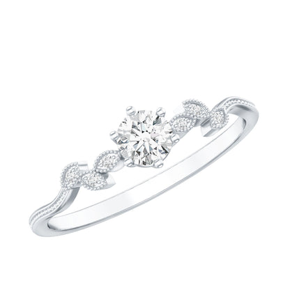 Certified Lab Grown Diamond Minimalist Promise Ring