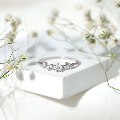 Certified Lab Grown Diamond Minimalist Promise Ring