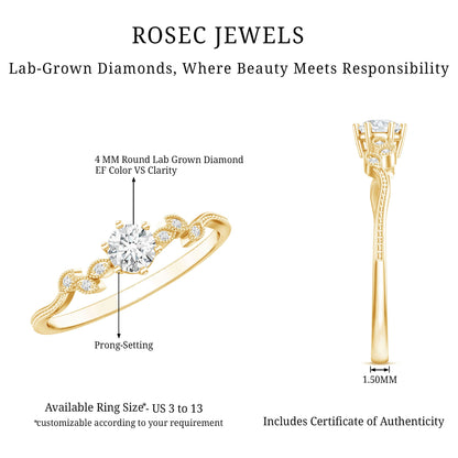 Certified Lab Grown Diamond Minimalist Promise Ring