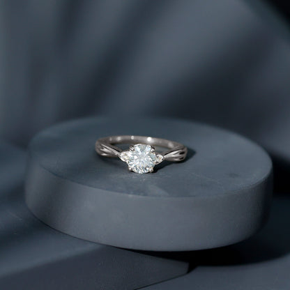 0.9 Carat Certified Lab Grown Diamond Solitaire Promise Ring