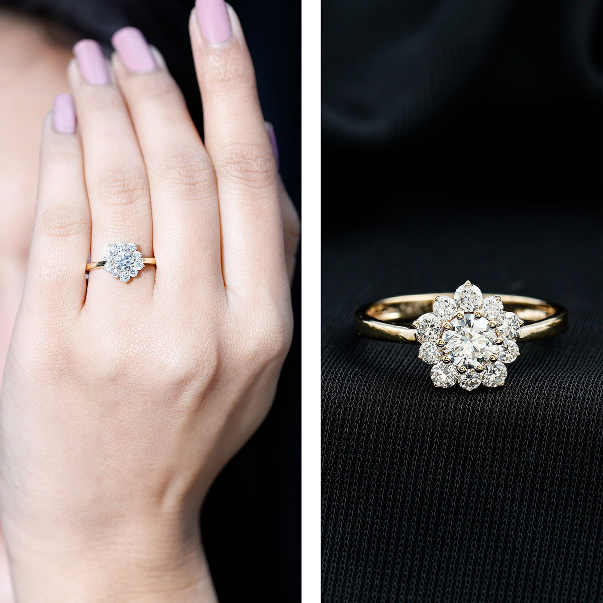 Lab Grown Diamond Nature Engagement Ring