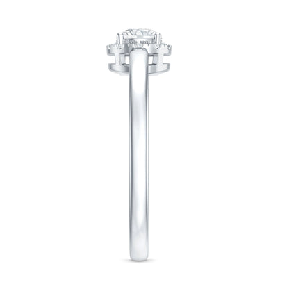 0.4 Carat Certified Lab Grown Diamond Solitaire Promise Ring