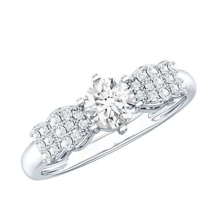 Certified Lab Grown Diamond Bow Engagement Ring