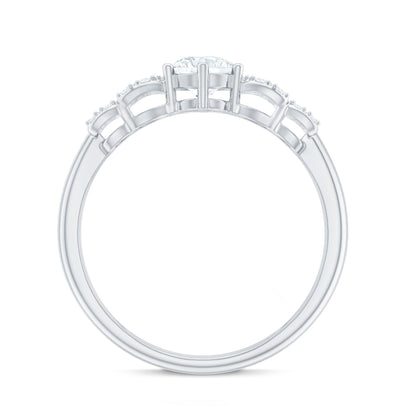 Certified Lab Grown Diamond Bow Engagement Ring