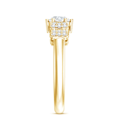 Certified Lab Grown Diamond Bow Engagement Ring