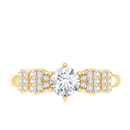 Certified Lab Grown Diamond Bow Engagement Ring