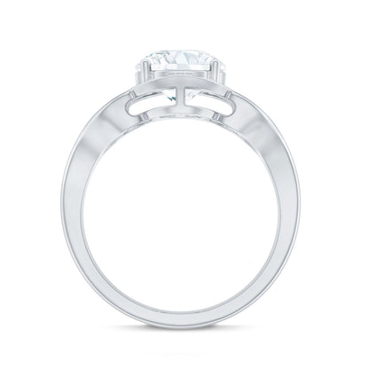 2 Carat Lab Grown Diamond Art Deco Engagement Ring