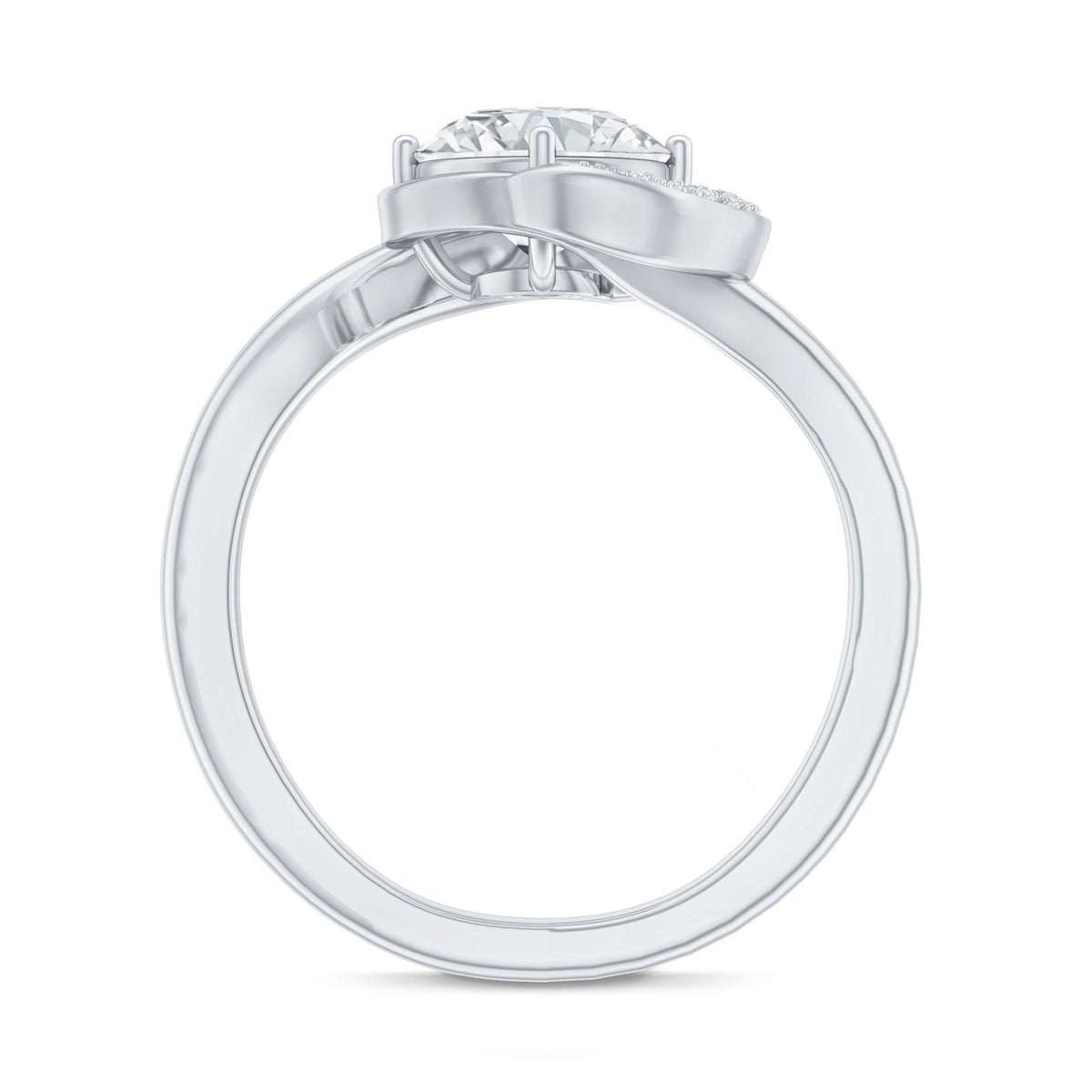 1.2 Carat Lab Grown Diamond Unique Engagement Ring For Her