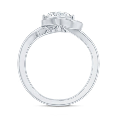1.2 Carat Lab Grown Diamond Unique Engagement Ring For Her