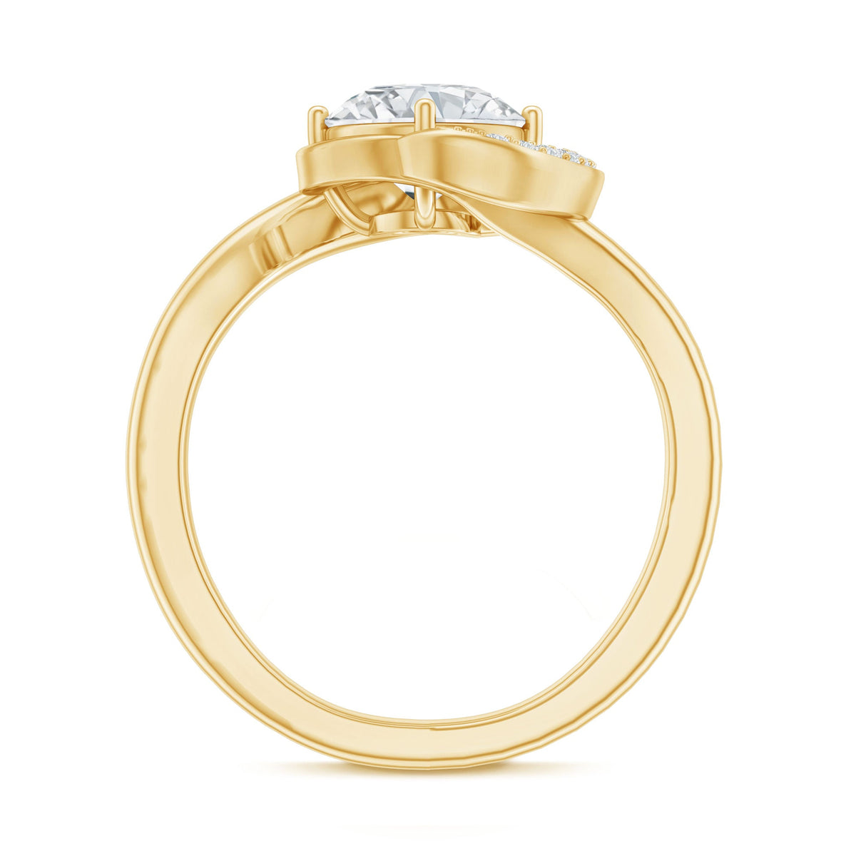 1.2 Carat Lab Grown Diamond Unique Engagement Ring For Her