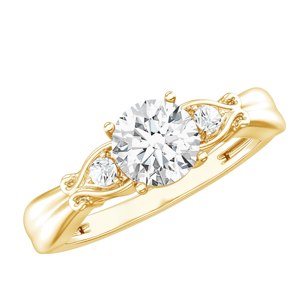 0.9 Carat Certified Lab Grown Diamond Engagement Ring