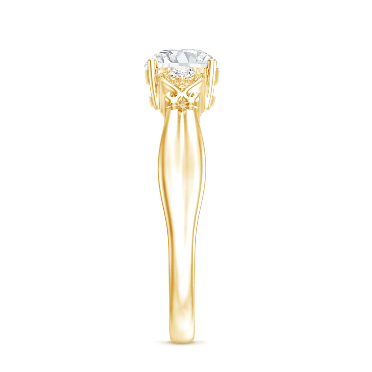0.9 Carat Certified Lab Grown Diamond Engagement Ring