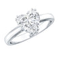 Certified Lab Grown Diamond Heart Engagement Ring 2 Carat