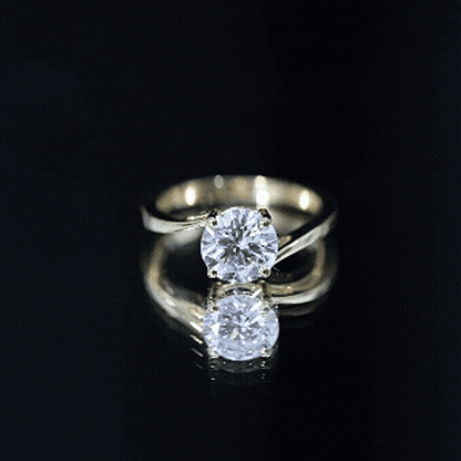 1 Carat Lab Grown Diamond Bypass Engagement Ring