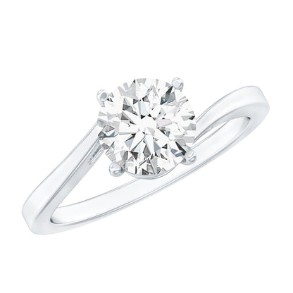1 Carat Lab Grown Diamond Bypass Engagement Ring