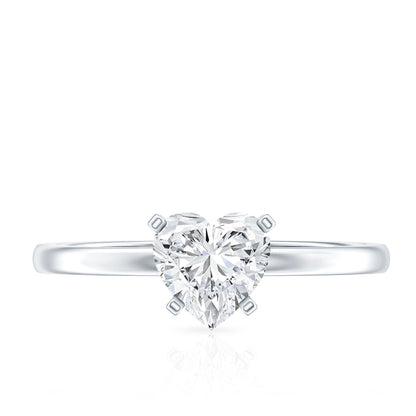 Certified 1.2 Carat Lab Grown Diamond Heart Engagement Ring