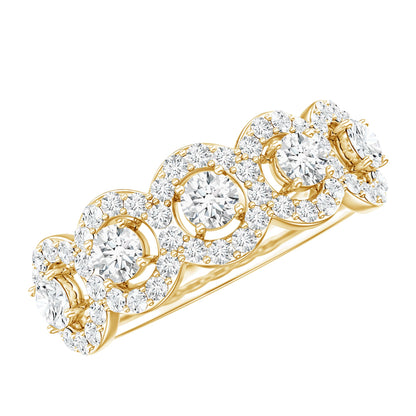 Certified Lab Created Diamond Wedding Band Ring