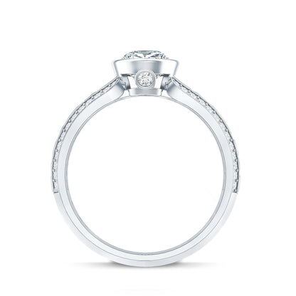 Certified Lab Created Diamond Antique Engagement Ring for Women
