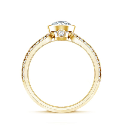 Certified Lab Created Diamond Antique Engagement Ring for Women