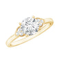Classic Lab Diamond Circle Engagement Ring With Certificate