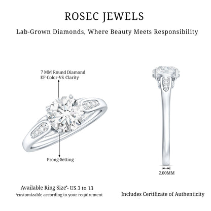 Brilliant Cut Lab Grown Diamond Trending Engagement Ring