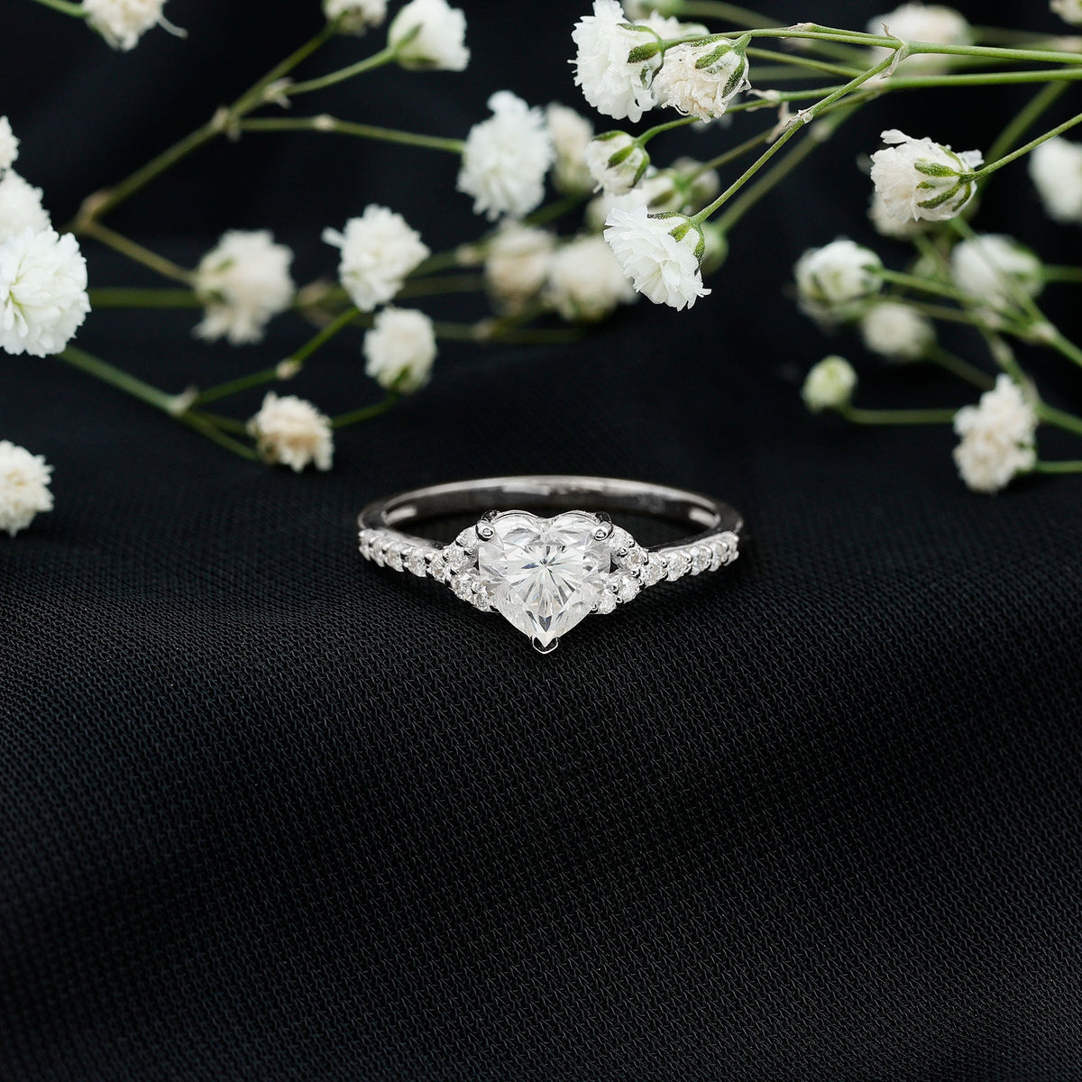 Certified 1.2 Carat Diamond Heart Solitaire Ring For Her