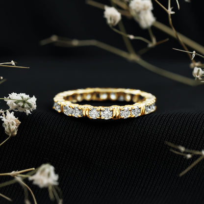 Lab Created Diamond Full Eternity Band Ring for Women