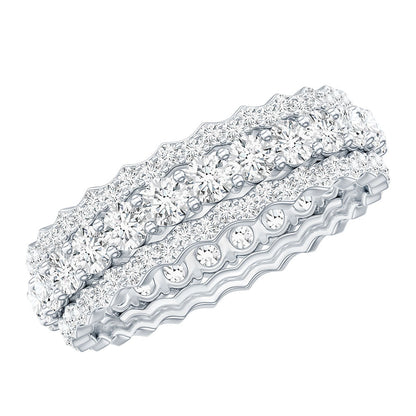 Certified Lab Grown Diamond Eternity Wedding Band for Her