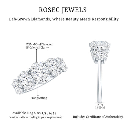 Lab Grown Diamond 5 Stone Statement Ring