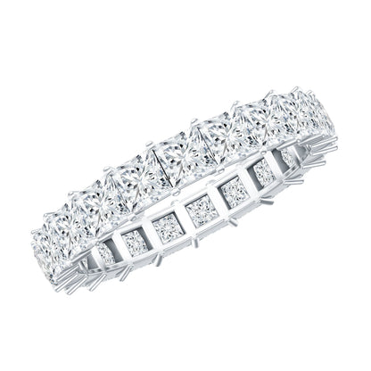 Certified Lab Grown Diamond Princess Cut Wedding Ring