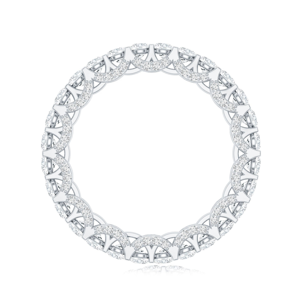 Certified Lab Created Diamond Eternity Wedding Band