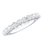 Lab Grown Diamond Half Eternity Wedding Band for Women