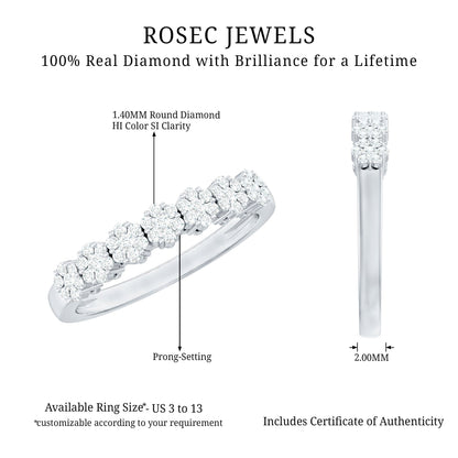 Certified Diamond Cluster Anniversary Ring