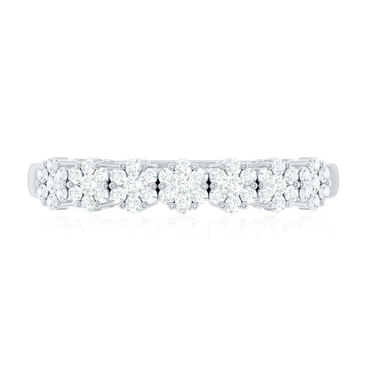 Certified Diamond Cluster Anniversary Ring