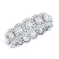 Certified Moissanite Statement Wedding Band for Women